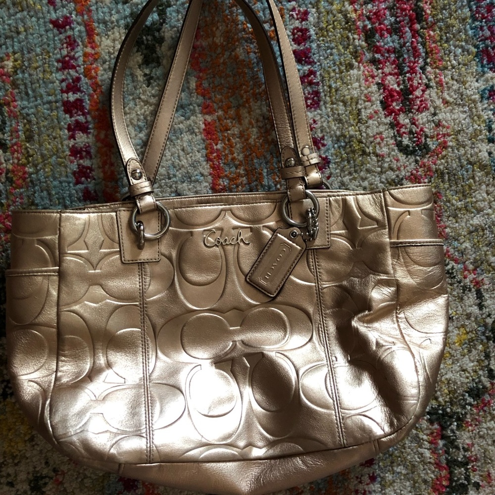 Coach metallic purse